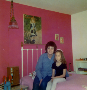 Alyson Moadel, age 7, with her mother 