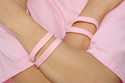 Breast cancer awareness - pink bracelet