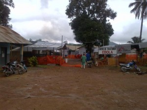 Ebola treatment center in Guinea