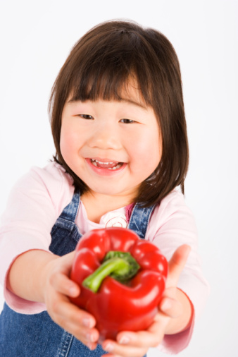 Girl with pepper